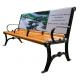 Wooden Customized Outdoor Furniture Bench For Advertisement OEM ODM