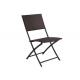 EN581 Approved Rattan Folding Garden Chairs With Powder Coated Frame