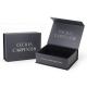 Grey Magnetic Gift Box Packaging With Custom Silvery Logo