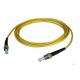 Lower Insert Loss Duplex Fiber Optic Patch Cord ST / PC - ST / PC Yellow Color