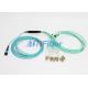 OM4 MPO UPC Fiber Optic Patch Cord , 4 8 12 24 Core Cable in Multimode