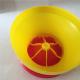 3kg 6kg 8kg Plastic Poultry Feeder Chicken Feeding Line Parts Yellow Red