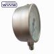 4 Use No Oil 100mm Air Manometer Pressure Gauge Stainless Steel Material