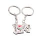 Rhinestone Lovely Heart Shape Personalized Keychain Gifts Metal