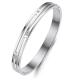Tagor Jewellery Super Quality 316L Stainless Steel  Bracelet Bangle TYGB028