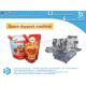 Doypack machine for sauce packing in bag with spout