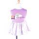 Customized CVC Jersey Rainbow Pet Dress Digital Print Pongee dog tutu skirt