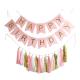 Custom Printed Paper Letter Festival Party Decorations Wedding Party Banners And Tassel