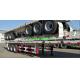 3 Axles Heavy Duty Semi Trailers 40ft Flatbed Trailer For Container Load