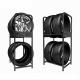 Two Tiers Tire Stacking Rack Shop Truck Motorcycle Car Tire Stand With Wheels