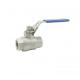 CF8M Female Sanitary Thread 1/2 Inch SS304 3 Piece Flanged Ball Valve