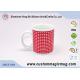 Velentines Gift Heat Sensitive Magic Mug , Porcelain Heat Change Mugs Personalized