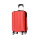 ABS TSA Lock Red ODM 190D 4 Wheel Trolley Luggage
