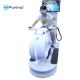 White Color 9D Virtual Reality Simulator Multiplayer Car Driving Vr Motorcycle Racing 700KW