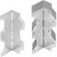Thickness 1mm Galvanized Steel Adjustable Framing Angles Plate Connectors for Wood
