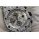 Stainless Steel Automatic Fully Iced Out Watch Royal Oak Offshore Chronograph