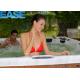 Custom whirlpool massage outdoor aristech acrylic swim spa hot tub with balboa system, 75pcs massage jets