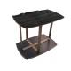 Tempered Glass Top Metal Frame End Table 10mm Thick For Hotel Modern Style