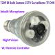 720P IR Night Vision LED Array Bulb Camcorder CCTV Surveillance DVR Camera Remote Control