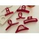Red exquisite hollow hair clip acrylic wine red plate hair clip decorations shark clip simple headwear