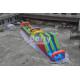 Long 3 parts Bouncy Castle Obstacle Course equipment for adults and kids