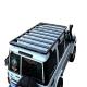 Toyota LC76 Land Cruiser Flat Roof Rack with AL6063 SS304 Material and Gutter Mounts