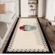 Dream Roses Delicate Crystal Velvet Bedroom Floor Carpets Washable 80*160cm