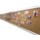 College Heatproof Wood Pin Natural Cork Panels Background Antitear LFGB