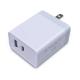 US Travel Quick Charge 3.0 Charger White Color Type C PD Output Customs Silk Print Logo