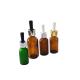 Pharmacy Amber Green Serum Glass Dropper Bottle with long Nozzle Pipettes Closures Cap dropper for Essential Oil Bottle