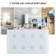 Glomarket Smart Home 8 Gang Wall Switch US Standard Tuya Voice APP Remote Control Wireless Wall Touch Light Switch