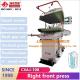 Vertical 1500W Automatic Press Machine For Clothes 0.4-0.6MPa