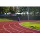 400 Meters Jogging Track Flooring Spray Coat System Sbr / Epdm Granules Material