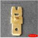 Brass Battery Cable Ring Terminals 0.8mm Width Ring And Spade Terminals