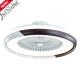 Low Noise 4000K Bedroom Ceiling Fan Light Ceiling Mounted Box Fan