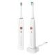 White Adult IPX8 Waterproof Sonic Electric Toothbrush H6 Plus with 15 working modes