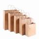 Wholesale Khaki Color Christmas Kraft Paper Bags For Clothing Packaging