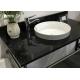 Nero Assoluto Polished Granite Vanity Countertops Bacteria Resistance Hard Surface