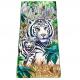 Amazon Hot Selling animal tiger printed microfiber beach towel custom print  microfiber kids beach towel