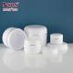 Ready To Ship Stock White Double Wall Round Empty Cosmetic Cream White Plastic Jars 50 ml