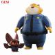 Customized Toy Clawhauser And Bat Eyewitness Mini-Figure