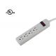 Four Outlet Multi Socket Power Strip / Industrial Power Strip For Home Appliance