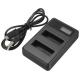 AHDBT-401 USB Dual Port Slot Battery Charger With LCD Intelligent Screen For