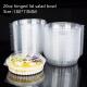 PET Hinged Disposable Plastic Salad Bowls 500ml 185 X 185 X 90mm