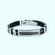 Factory Direct Stainless Steel High Quality Silicone Bracelet Bangle LBI40