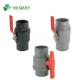 Water Industrial Usage PVC 2PCS Stainless Steel Ball Valve OEM