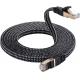 Nylon Braided Cat7 Patch Cord Weatherproof High Speed 10Gbps
