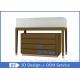 Wood Jewelry Store Pedestal Showcase / Jewelry Counter Fixture