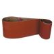 Red Ceramic Alumina Y-Wt Polyester Cloth Sanding Belts Cool Grinding Coating