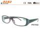 Lady 's fashionable reading glasses, made of plastic with diamond in the frame